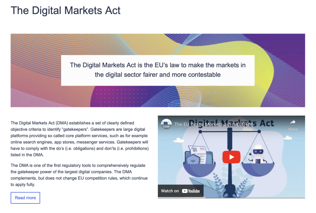 Digital Markets Act